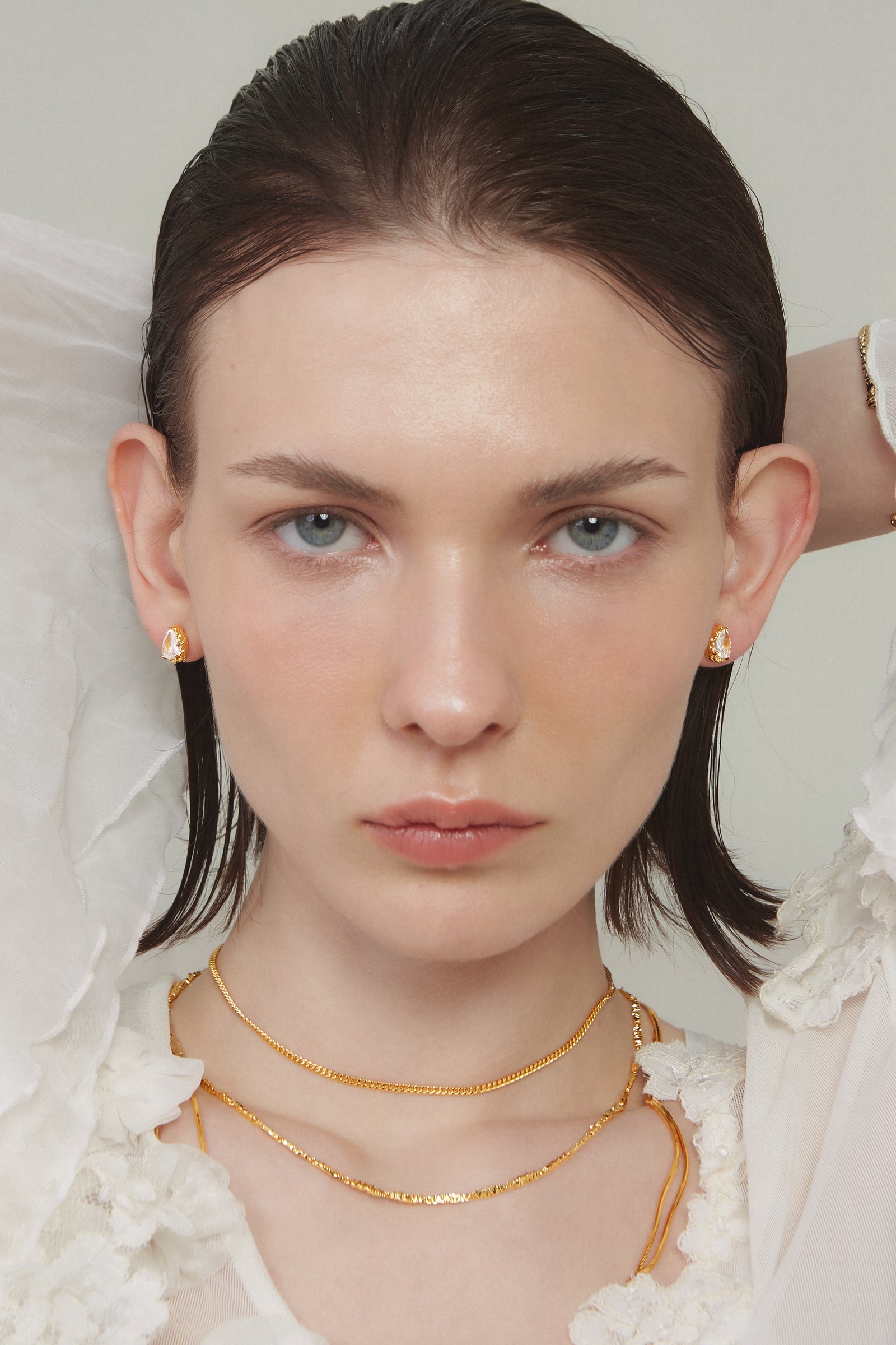 Pear Cut Zircon Studs