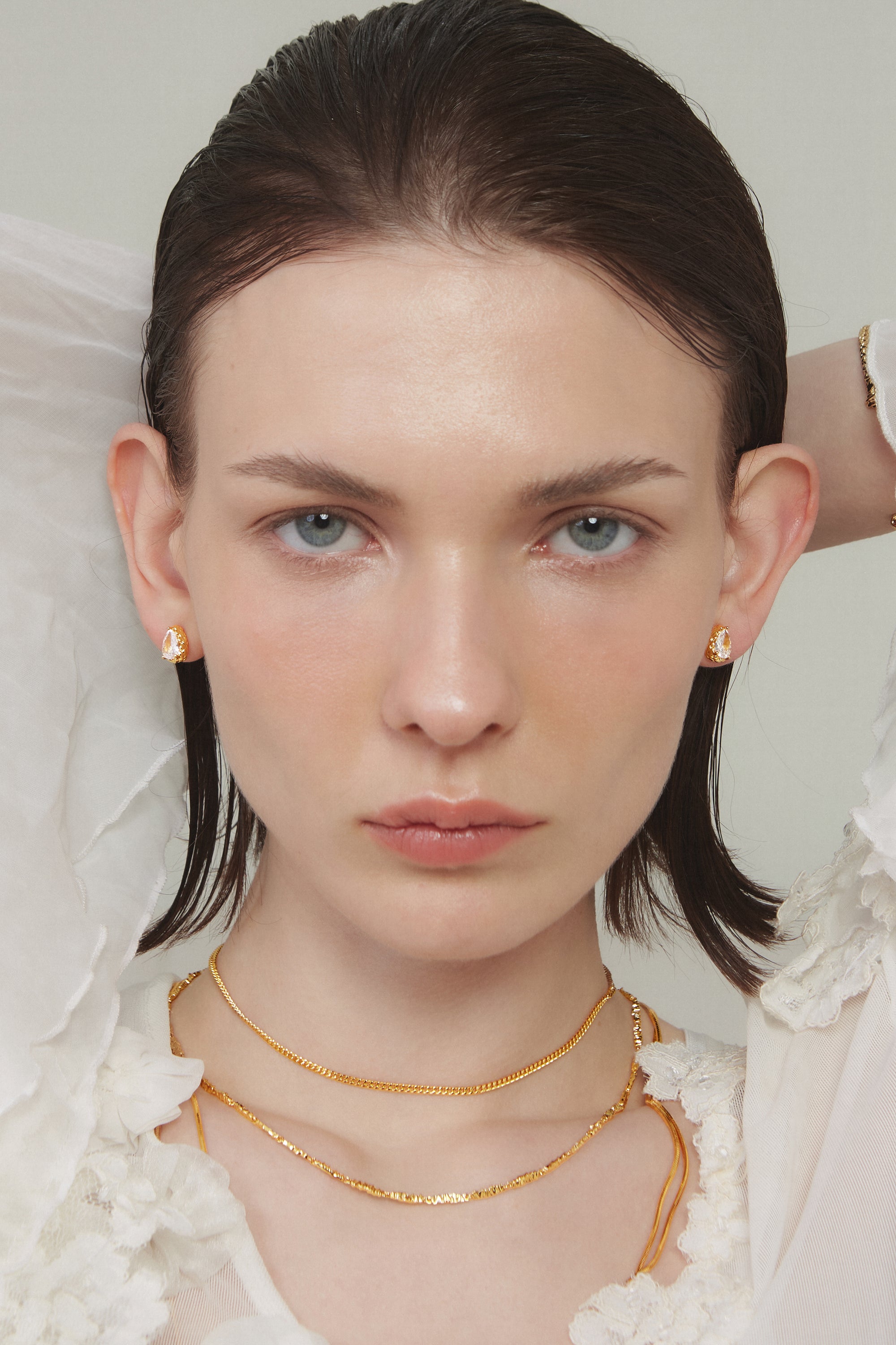 Pear Cut Zircon Studs