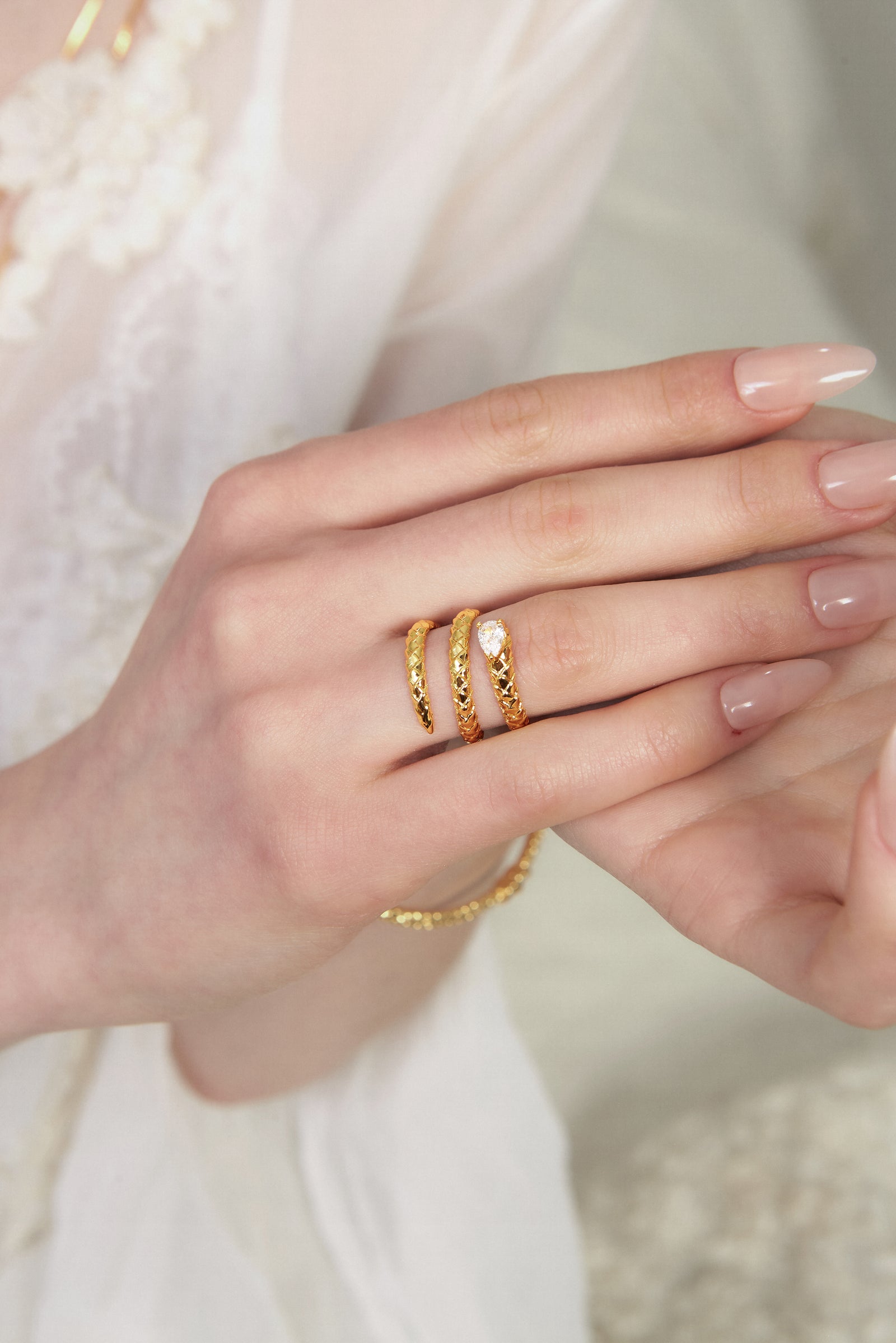 Gold BooneeAlus Rippling Lattice Jewelry