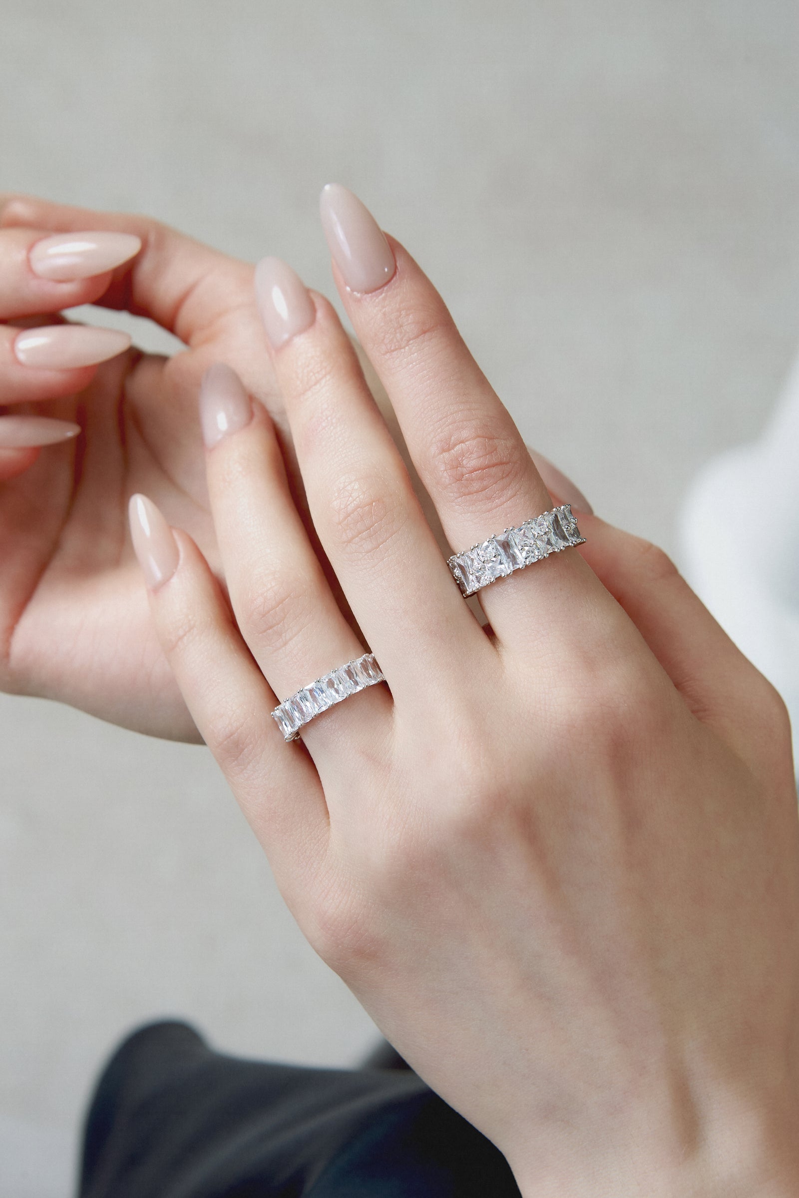 Silver BooneeAlus Pavé Zircon Serpent Ring Jewelry