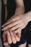 Silver BooneeAlus Classic Zircon Eternity Ring Jewelry