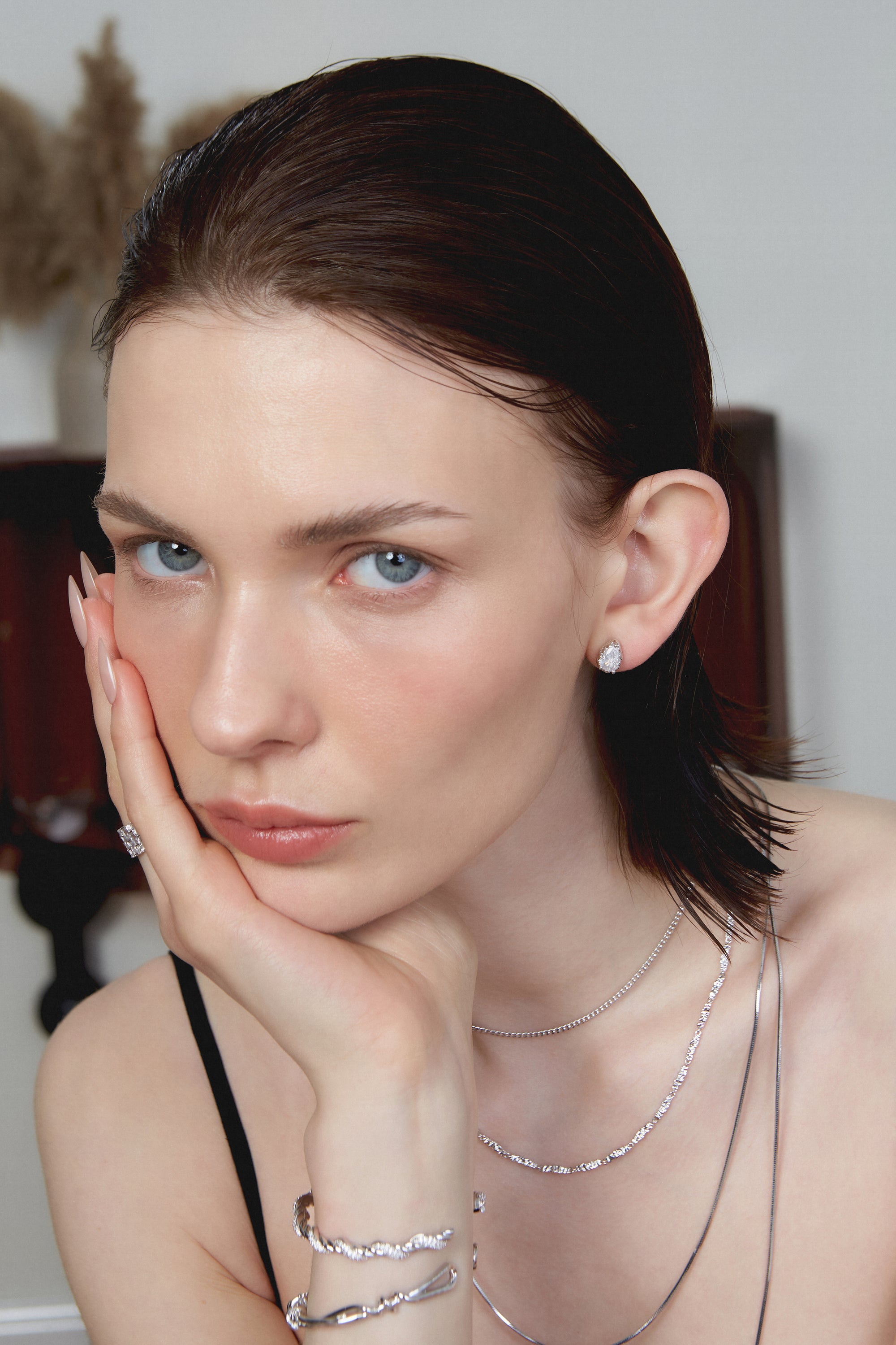 Pear Cut Zircon Studs