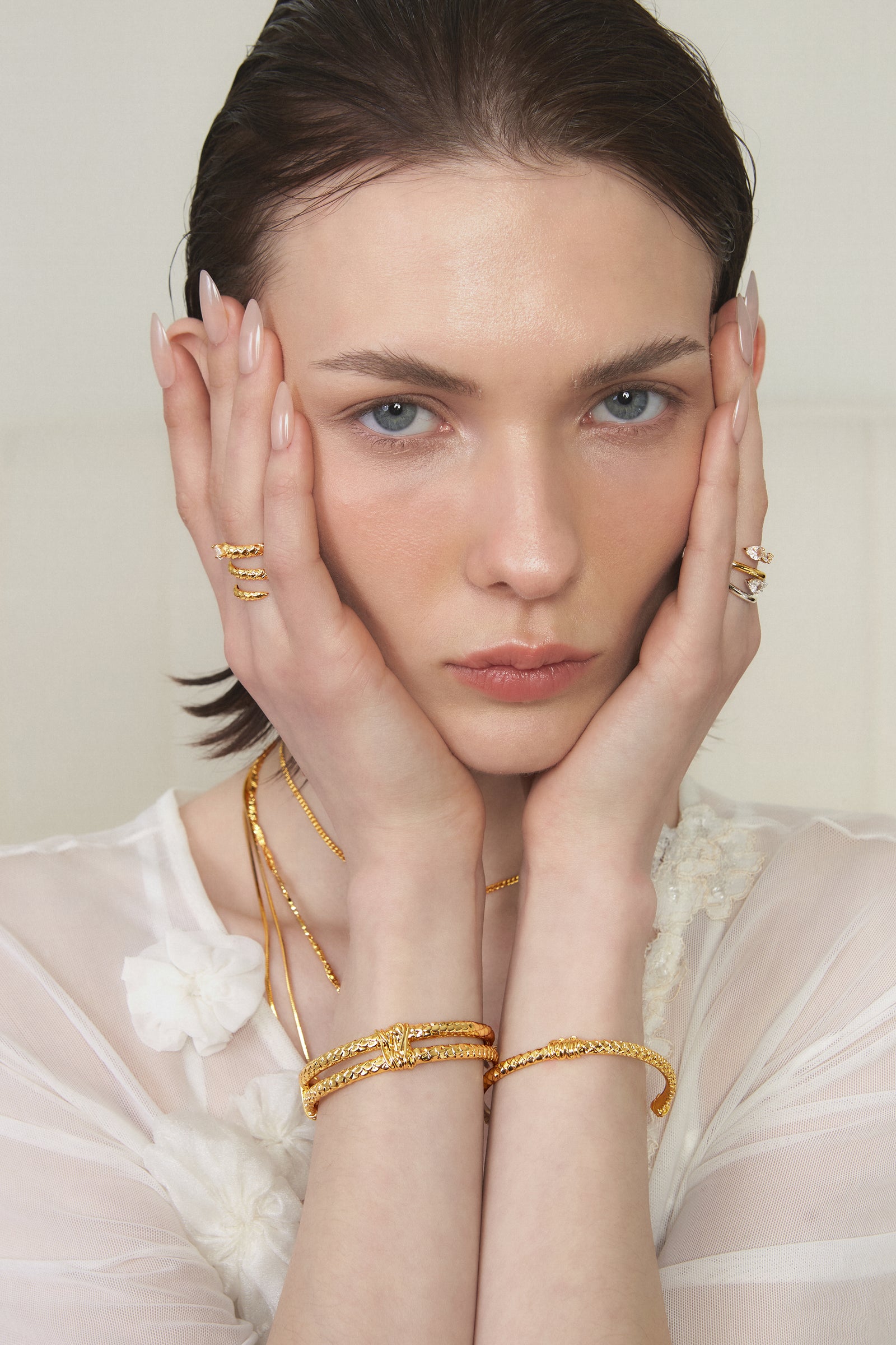 Gold BooneeAlus Rippling Lattice Jewelry