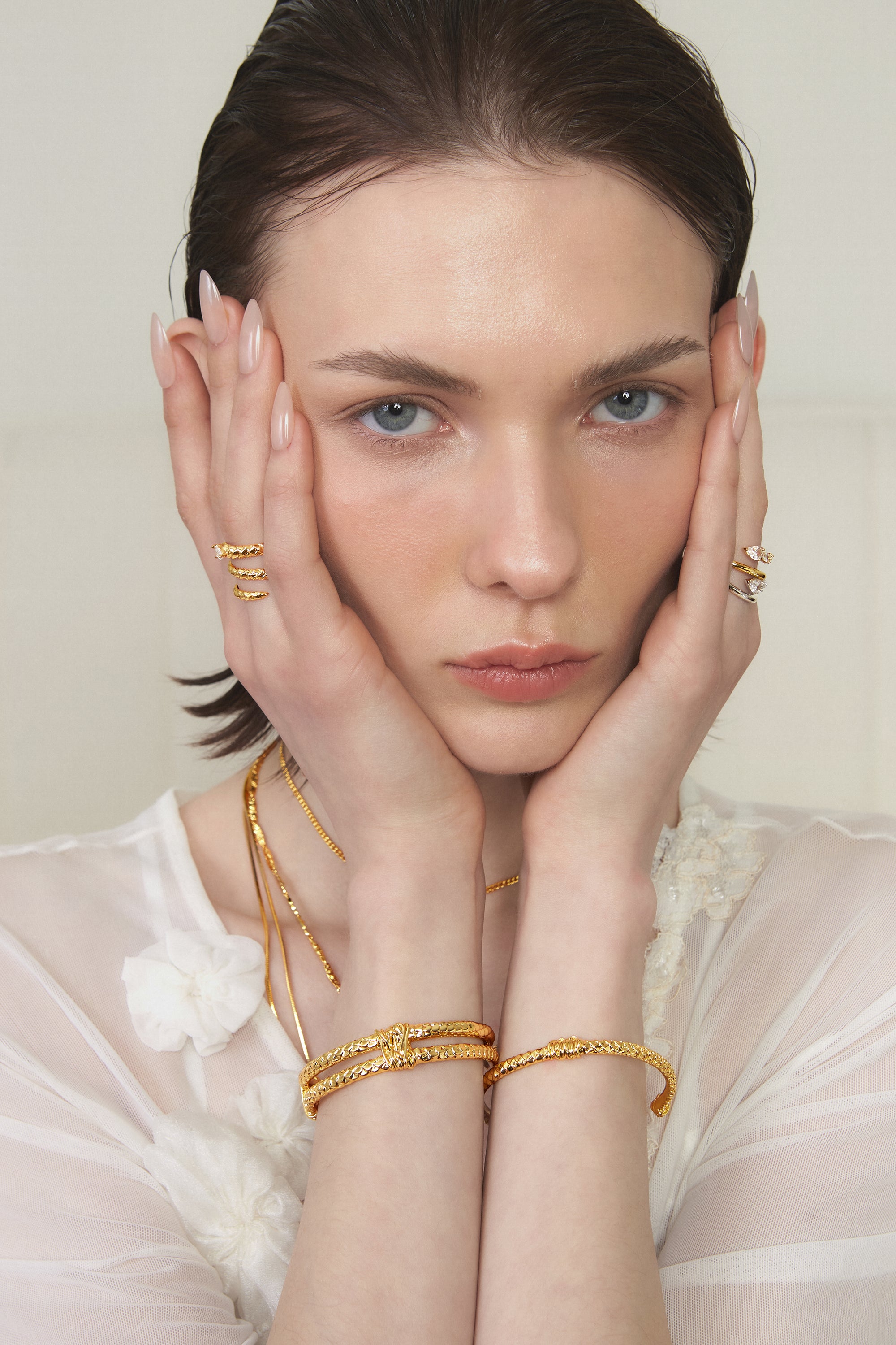 Gold BooneeAlus Rippling Lattice Jewelry