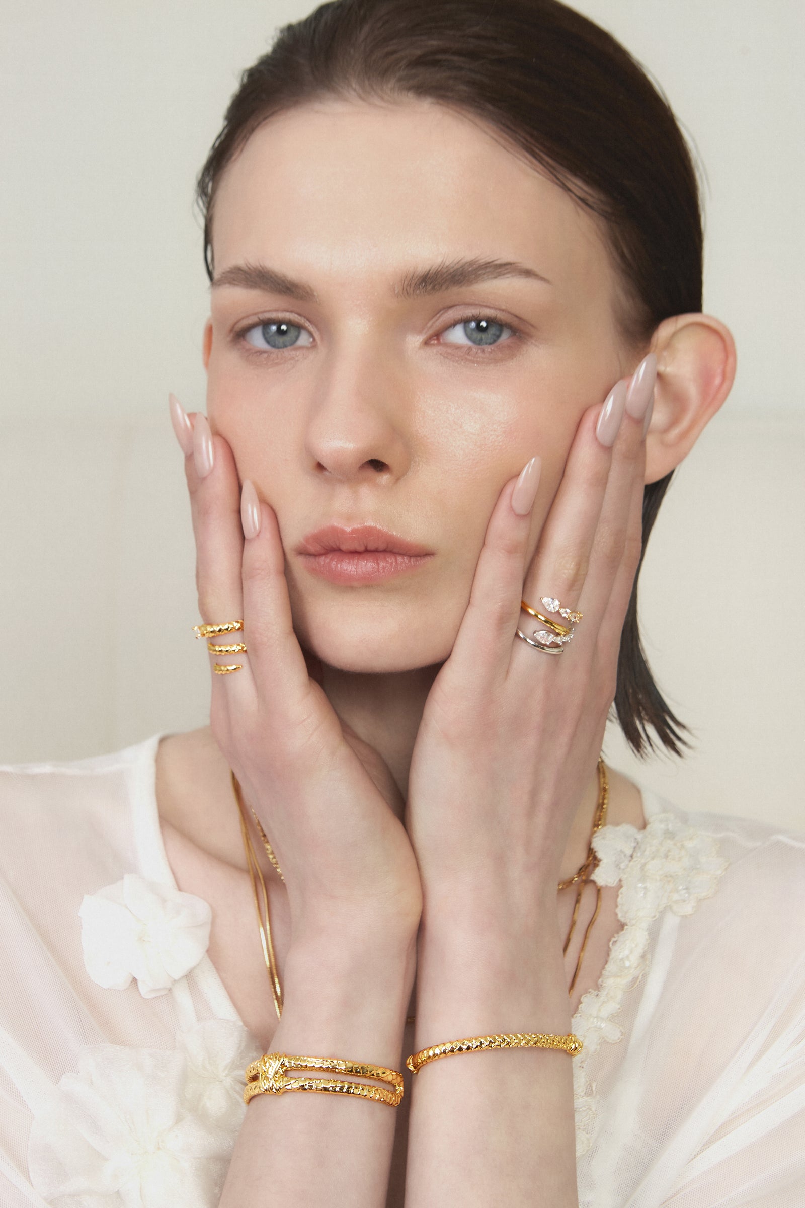 Gold BooneeAlus Rippling Lattice Ring Jewelry