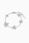 Multi Flower Scattered Zircon Bracelet