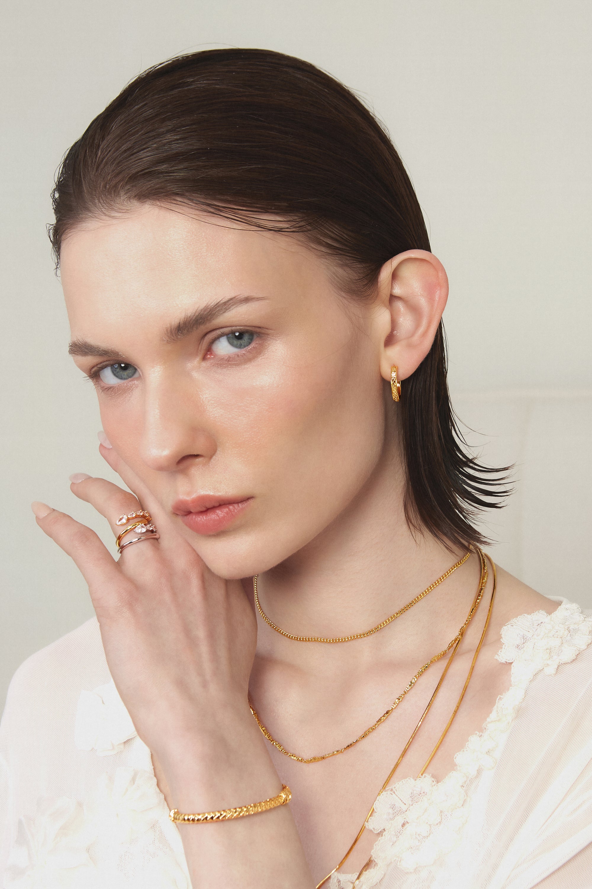 Gold BooneeAlus Serpentine Textured Jewelry
