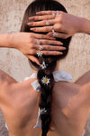 Starry Zircon Flower Ring