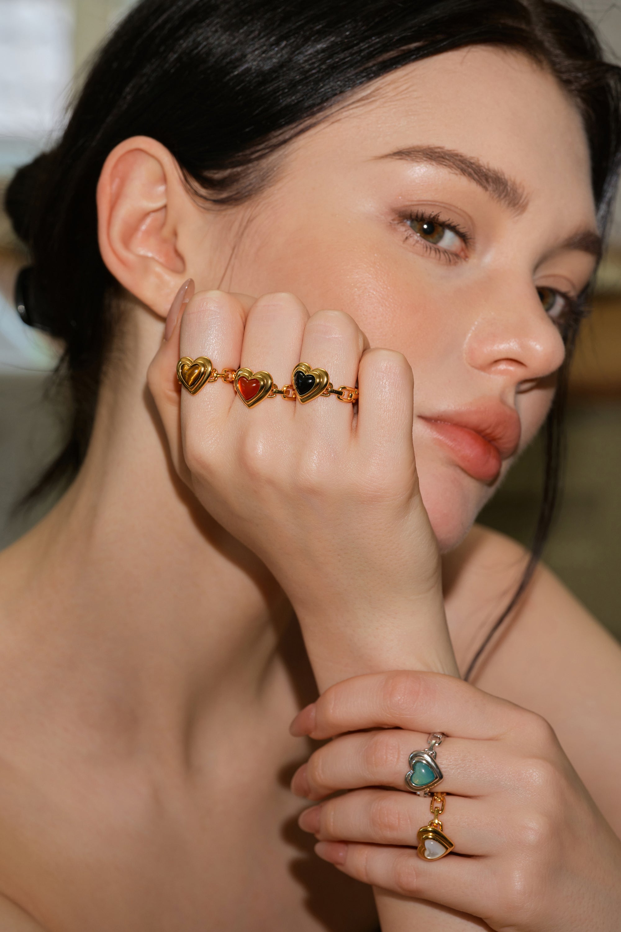Amazonite Hear Ring