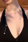 Staggered Tiny Flower Long Necklace