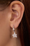 Flowing Light Zircon Floral Earrings