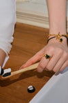 Black Onyx Heart Ring
