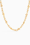 Alternating Pearl Zircon Necklace