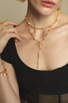 Pearl Cross Y-Necklace
