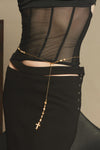 Pearl Cross Belly Chain
