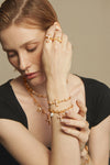 Vintage Shell Cross Drop Ring