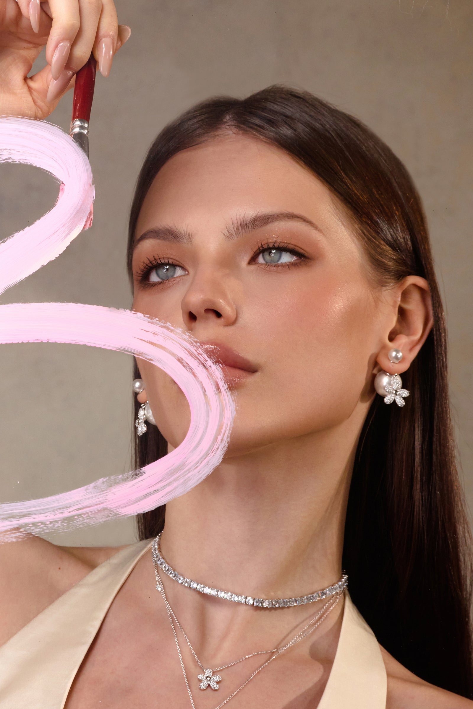 Shell Pearl Flower Convertible Earrings