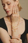 Chunky Pearl Cross Bracelet
