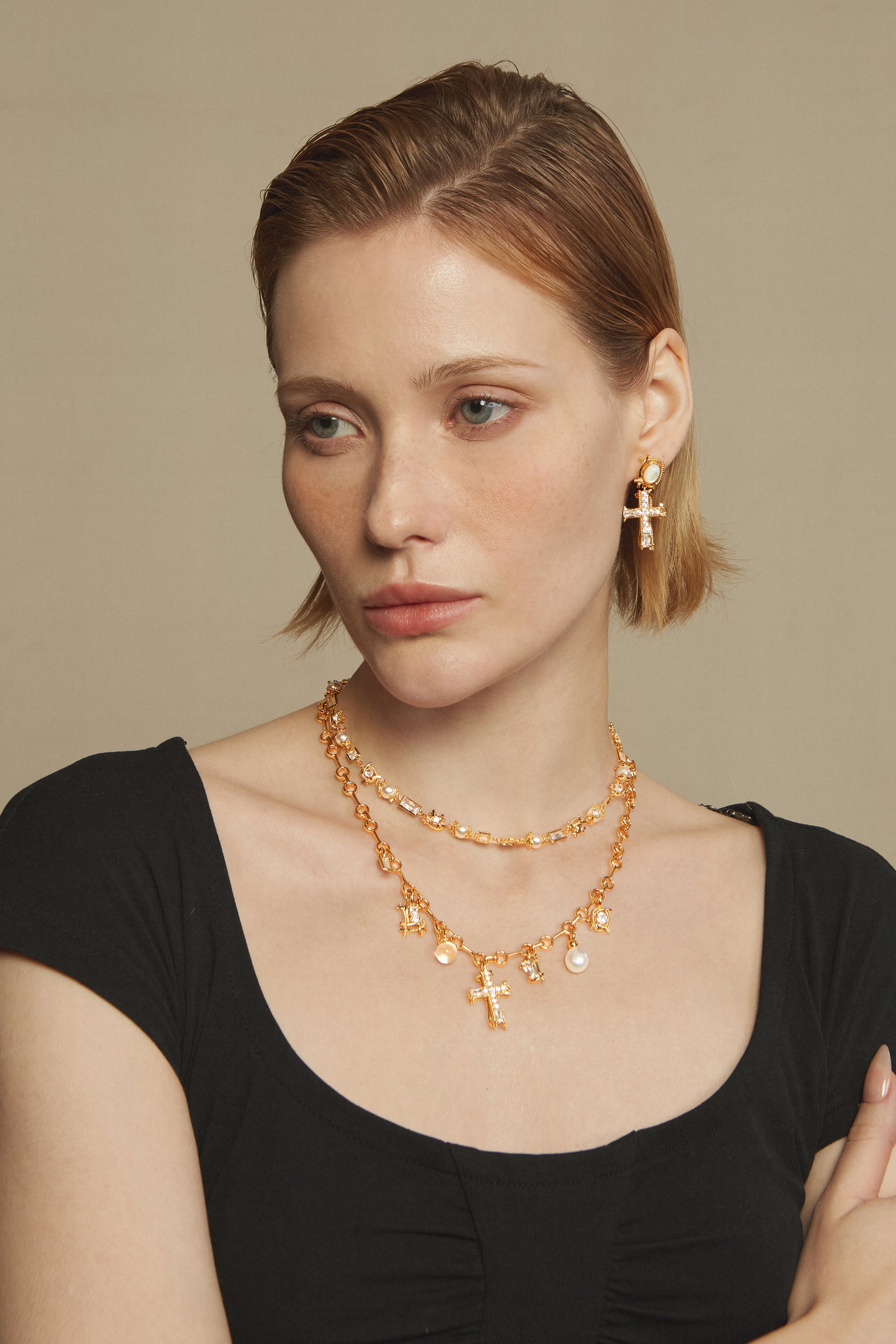 Cross Charm Necklace