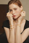 Chunky Pearl Cross Bracelet