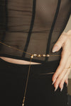 Pearl Cross Belly Chain