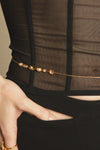 Pearl Cross Belly Chain