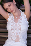 Staggered Tiny Flower Long Necklace