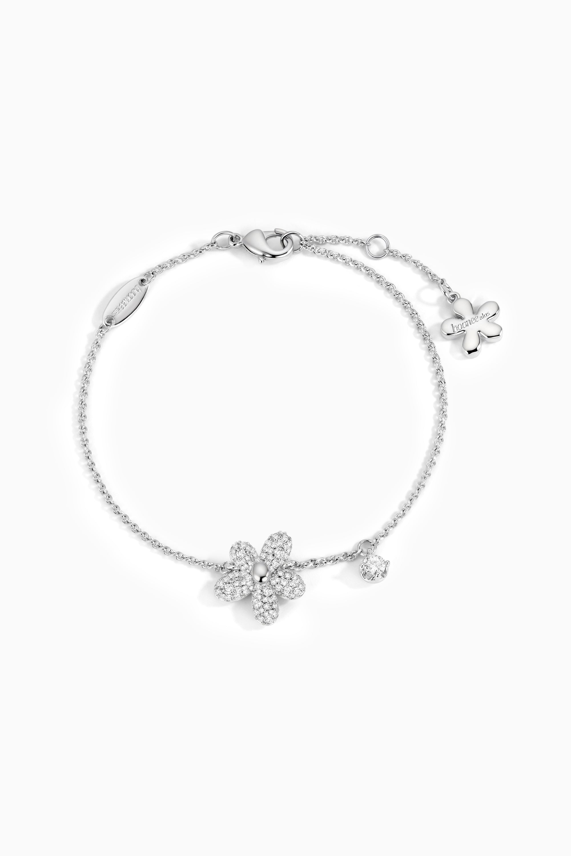 Zircon Falling Dew Flower Bracelet