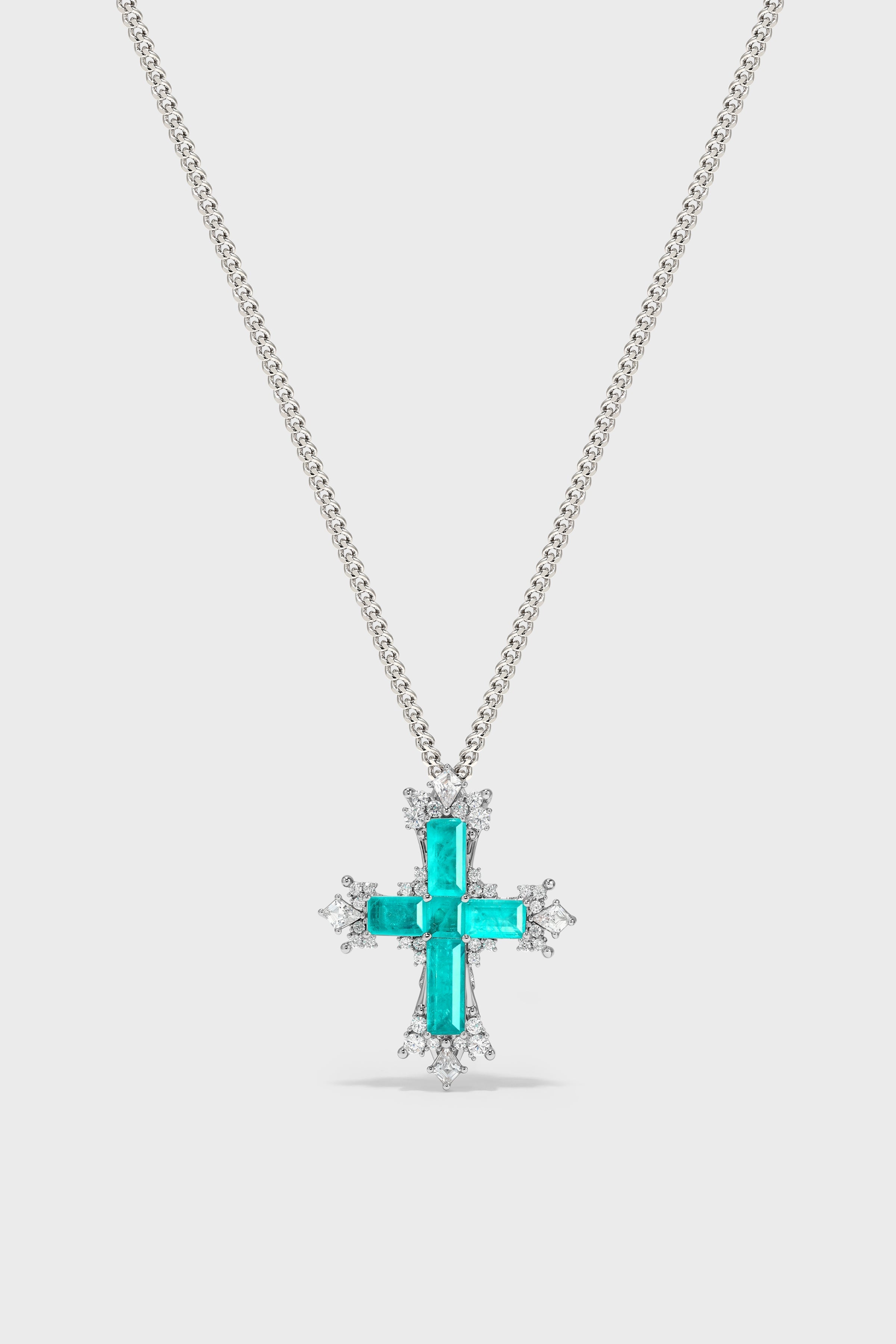 Lucent Tide Cross Necklace – Small - booneealus