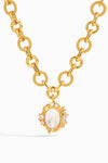 Carved Shell Cross Necklace