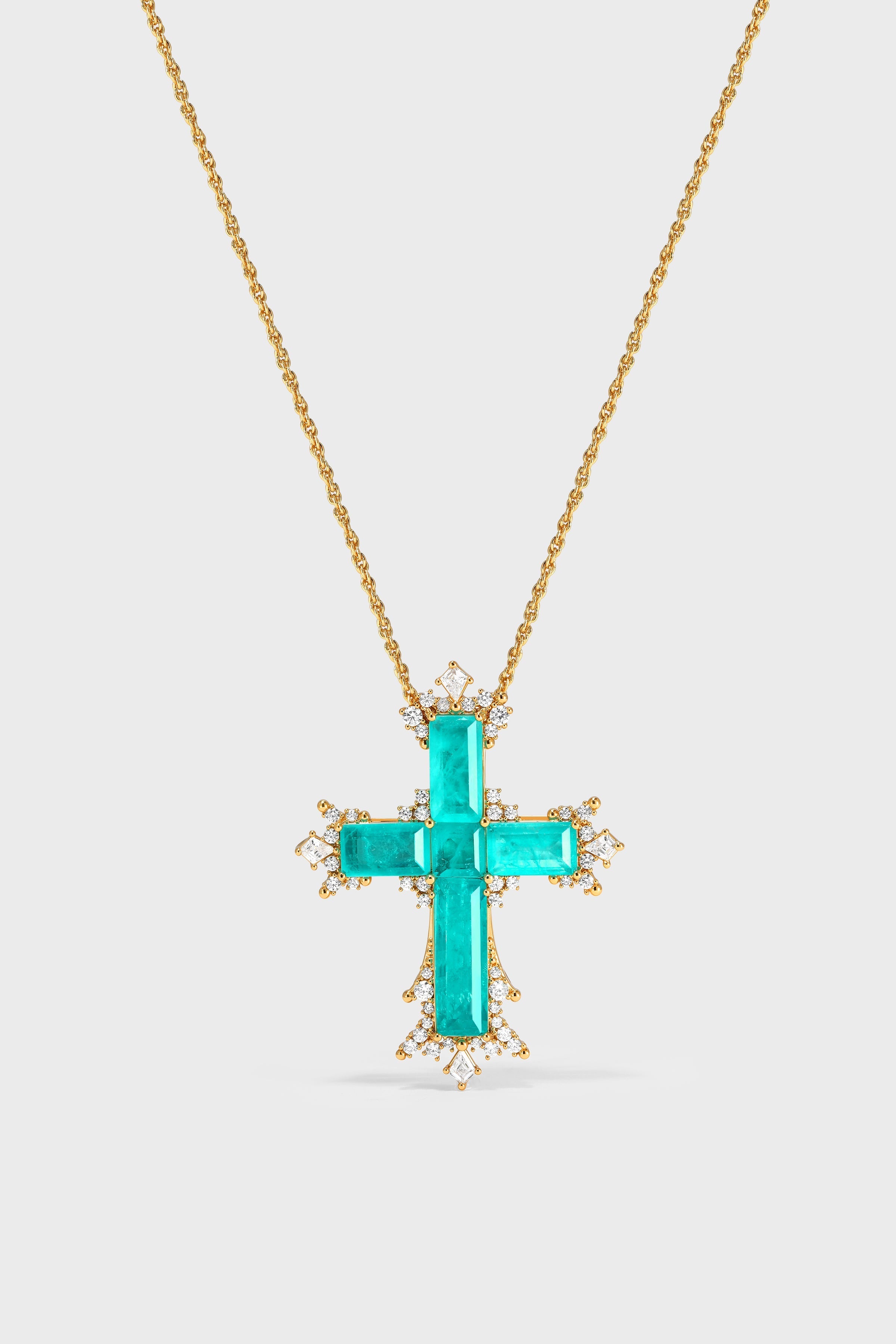 Lucent Tide Cross Necklace – Large - booneealus