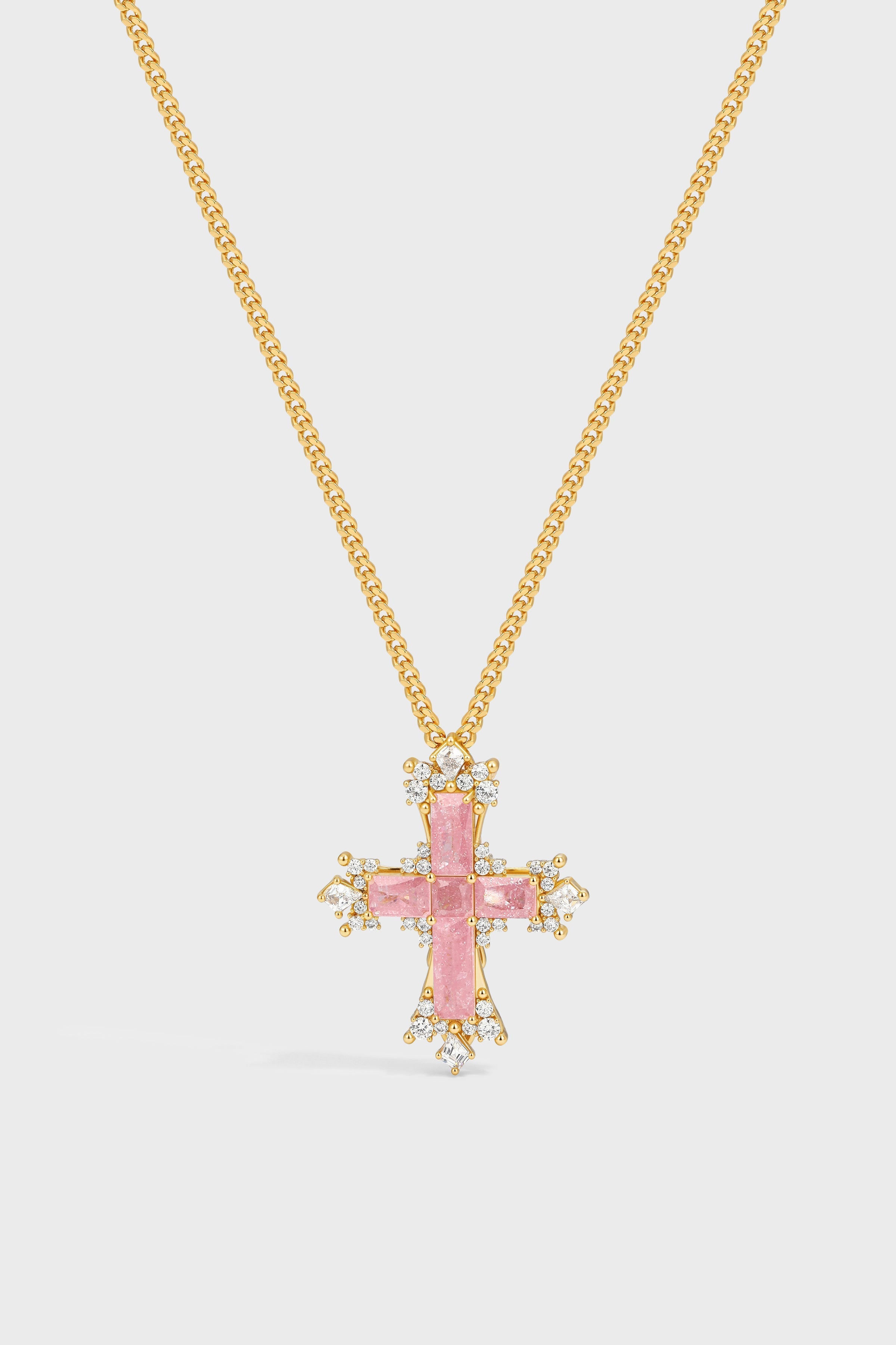 Mistglow Cross Necklace —— Small - booneealus