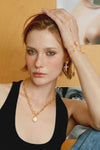 Carved Shell Cross Necklace