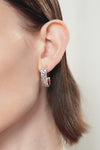 Silver BooneeAlus Rippling Lattice Half-Hoops Jewelry