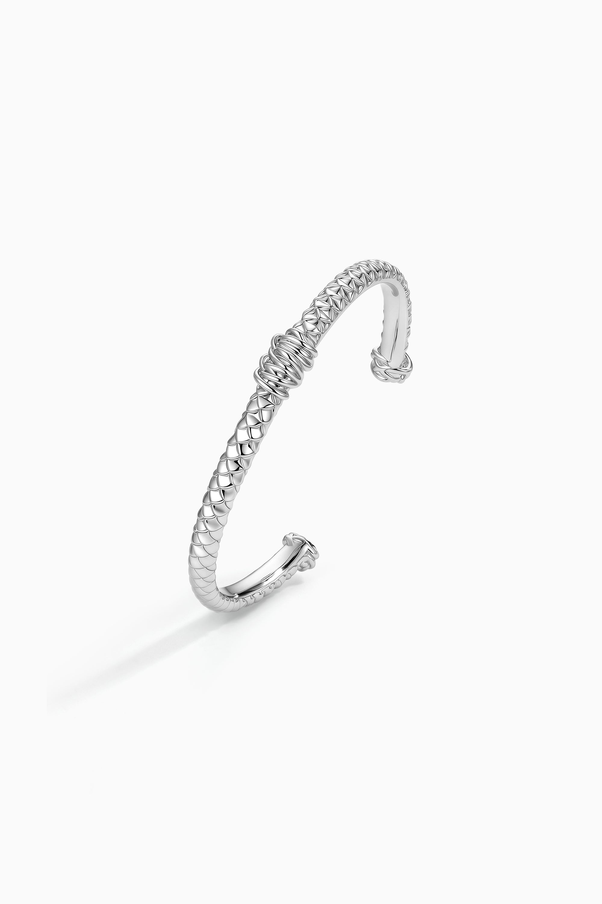 Silver BooneeAlus Jewelry Rippling Lattice Bracelet