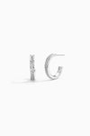 Silver BooneeAlus Serpentine Textured Earrings Jewelry