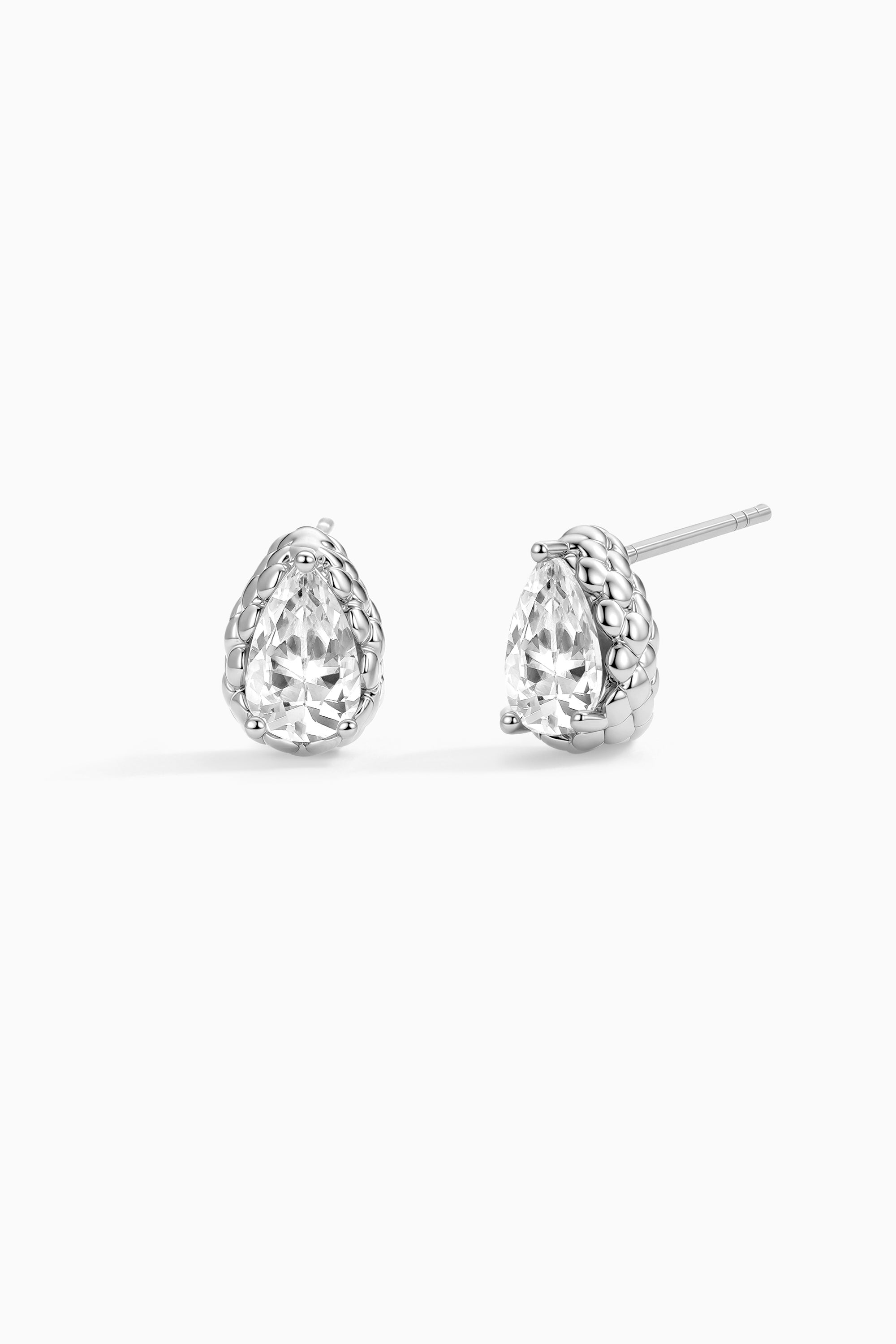 Pear Cut Zircon Studs