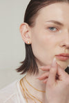 Gold BooneeAlus Marquise Cut Zircon Studs Jewelry