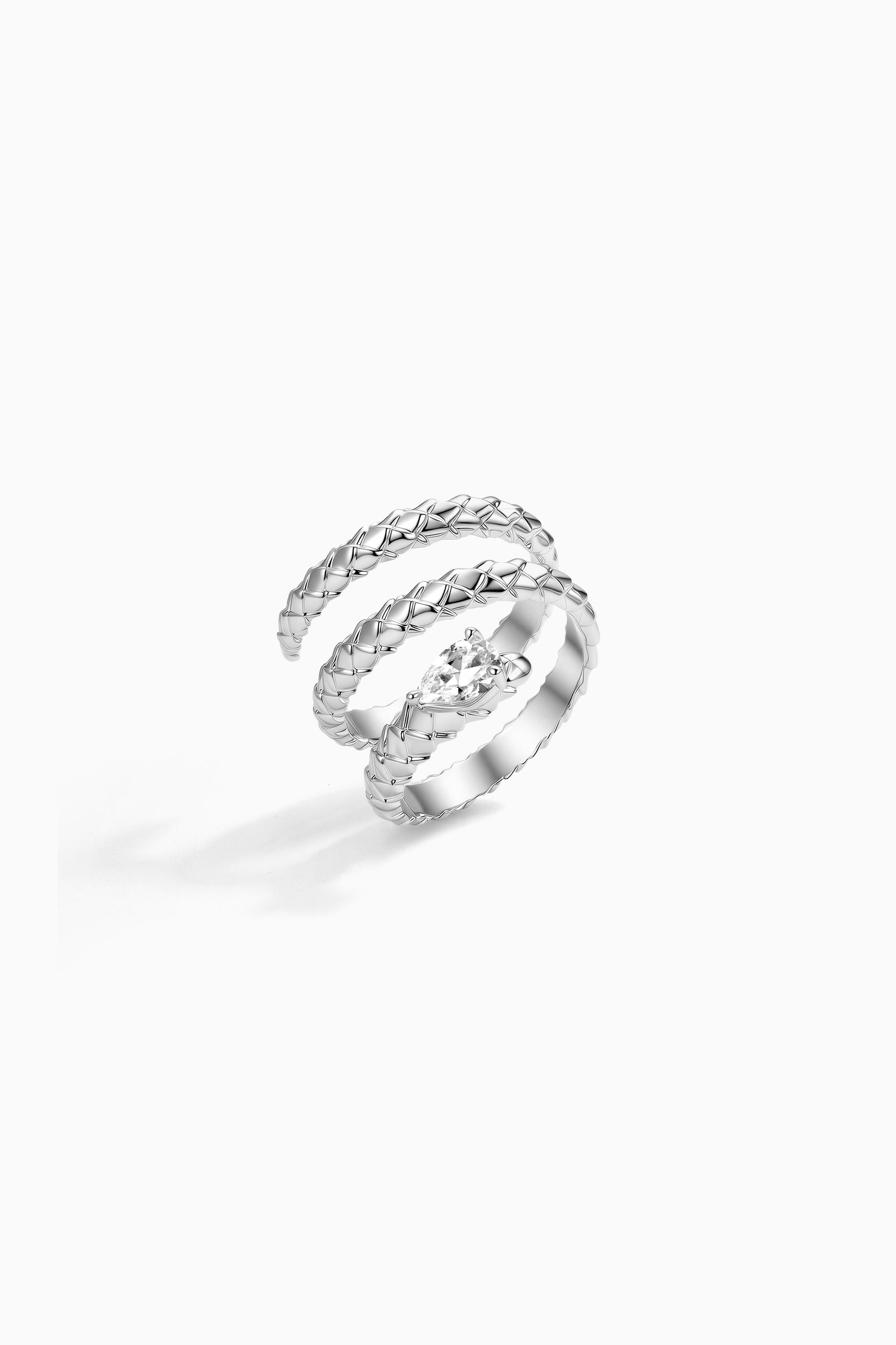 SIlver BooneeAlus Rippling Lattice Ring Jewelry