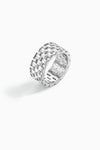 Silver BooneeAlus Baguette Zircon Eternity Ring Jewelry
