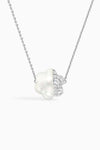Shell Zircon Flower Necklace