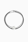 Shell Zircon Two-Tone Double Necklace
