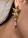 GOLD/Studs with Butterfly Flower and Dragonfly - booneealus