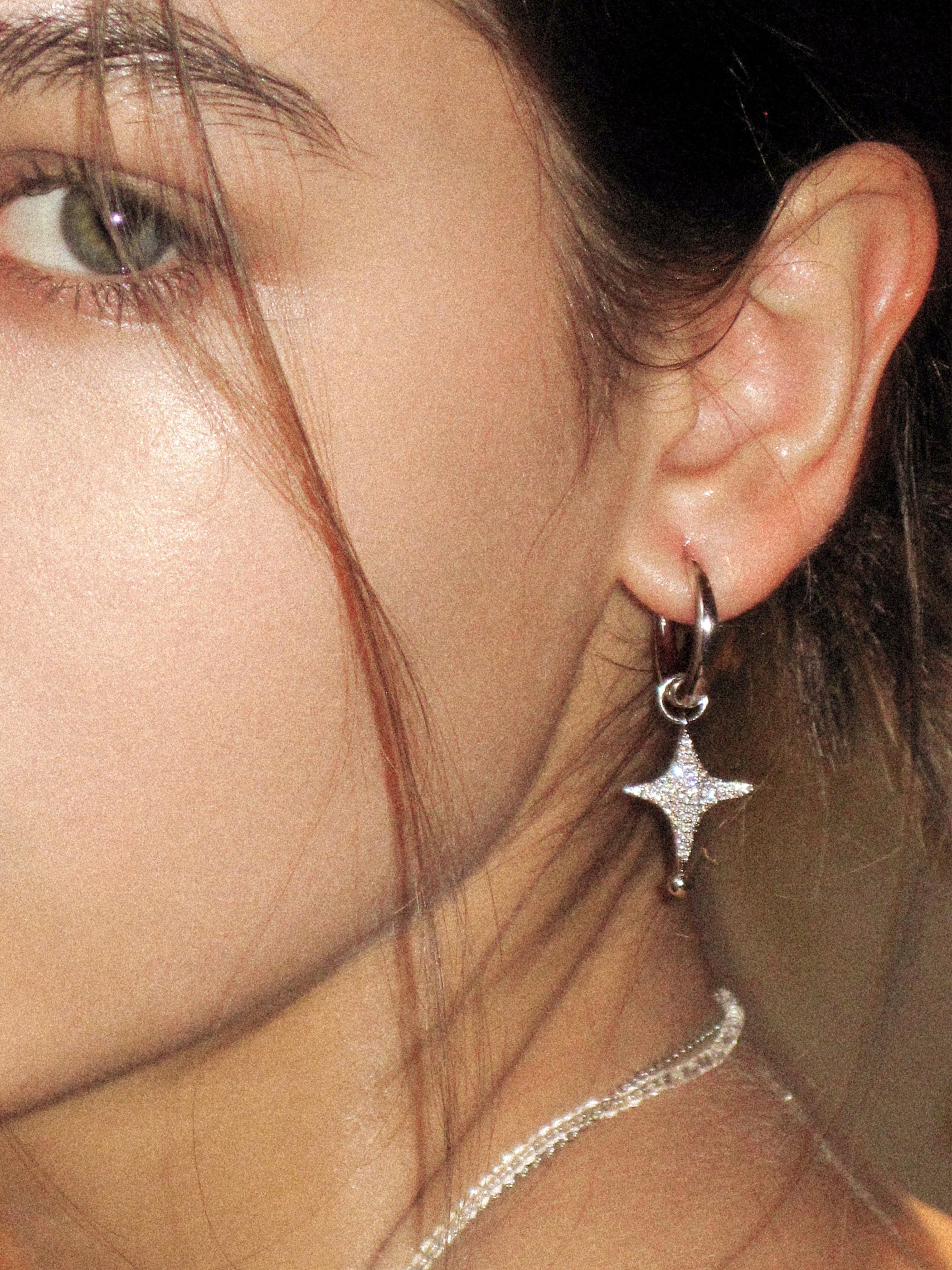 Zircon Starburst Earrings - booneealus