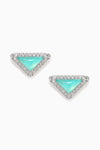 Amazonite Delta Studs