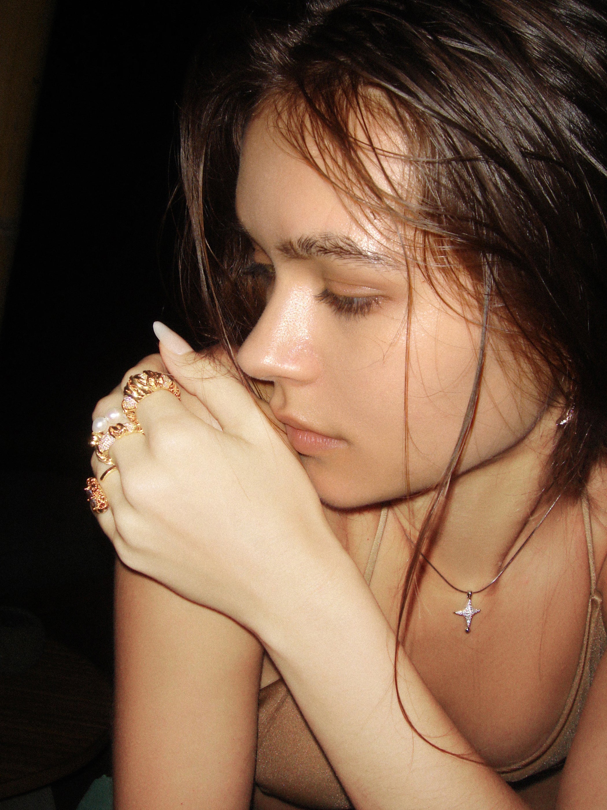 Zircon Starburst Necklace - booneealus