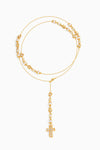 Pearl Cross Belly Chain