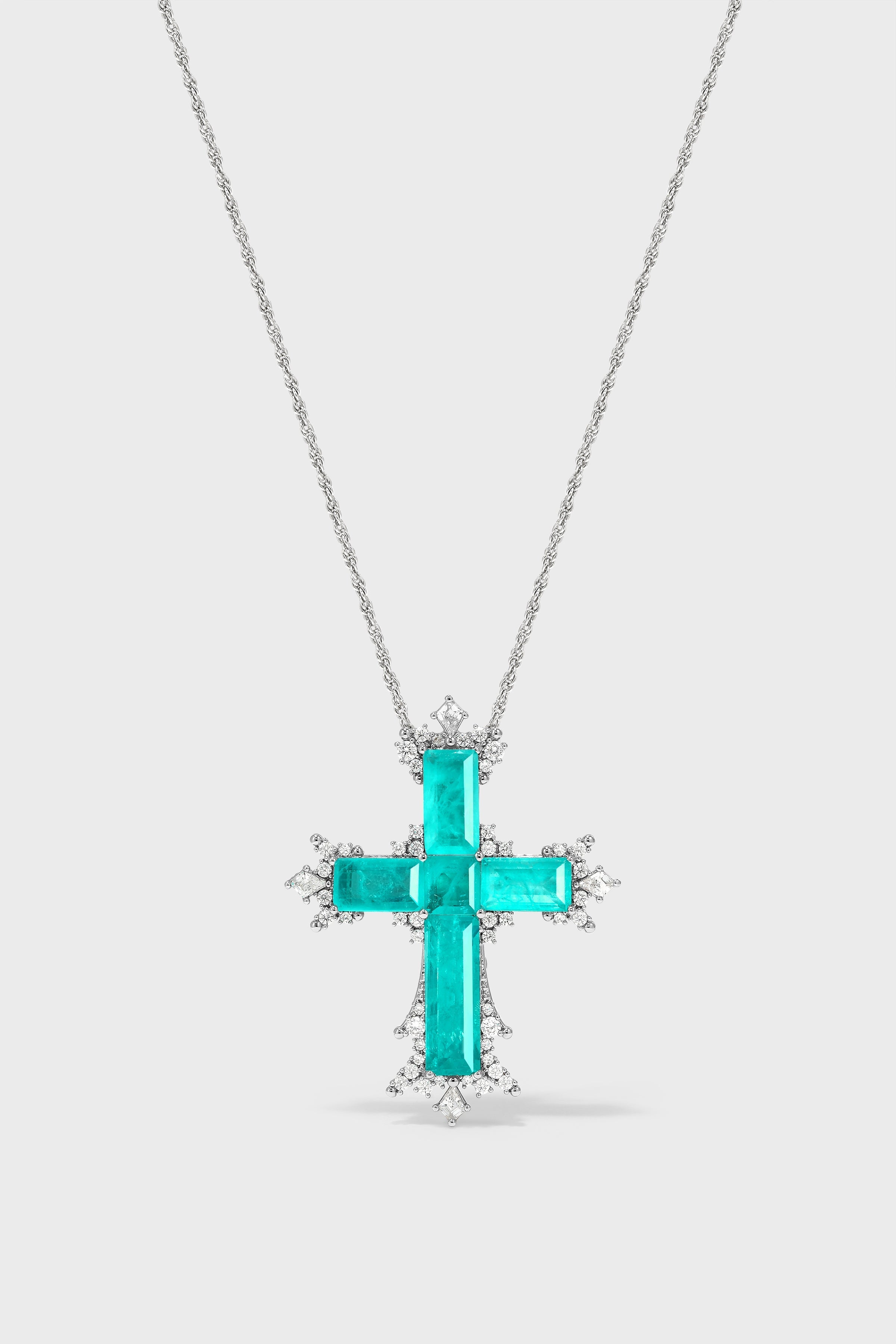 Lucent Tide Cross Necklace – Large - booneealus